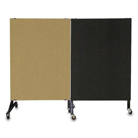 United Visual Products Enclosed Corkboard, 1 Door, 72"x48", 4" Fra UV3426-SATIN-SURF